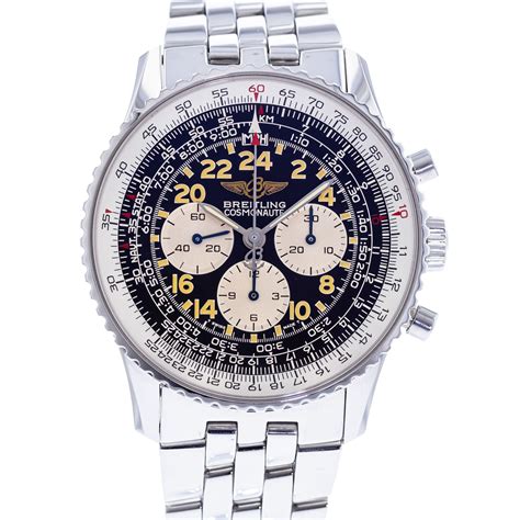 breitling cosmonaute glasboden|Breitling preowned cosmonaut watches.